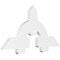 Ekena Millwork Ericson Architectural Grade PVC Gable Bracket, 48"W x 24"H x 2"D x 6"F, 12/12 Pitch GBP048X24X0206ERI00 - alternate 1